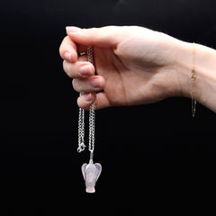 Gemstone Guardian Angel Pendant - Tiger Eye