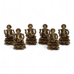 Brass Miniature Gods - Ganesha (22gms)  - 37mm