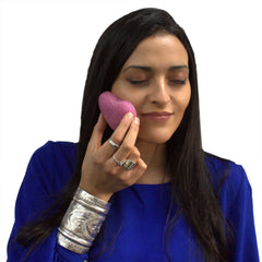 Konjac Heart Sponge - Peach