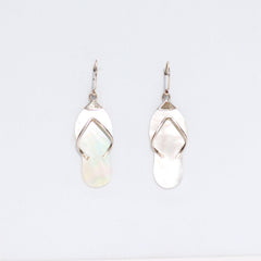 Shell & Silver Earrings - Flip-flops- MOP