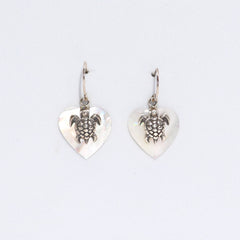 Shell & Silver Earrings - Sea Turtle - MOP