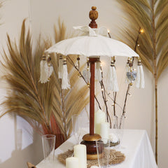 Bali Home Decor Parasol - Canvas - Natural- 40cm