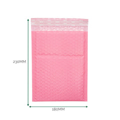 Pink Poly Bubble Envelope (180x230+40mm)
