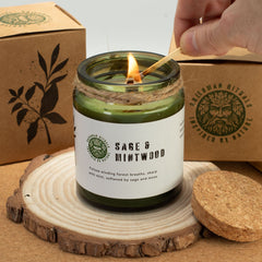 Greenman Woodwick Soy Candle - Jasmine Glade