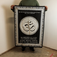 Cotton Wall Art (70x110cm) - Om - Welcome to the God