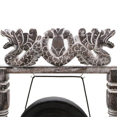 Small Healing Gong in Stand - 25cm - Black