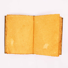 Heafty Coffee Tan Book - Zinc Owl Decor - 200 Deckle Edges Pages - 26x18cm