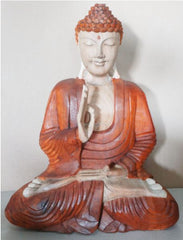 Hand Carved Buddha Statue - 40cm Teaching Transmission