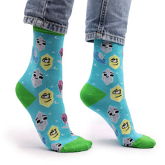 Hop Hare Bamboo Socks S/M - Lucky Gemstones