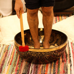 Engraved - Huge Vibrational Feet Standing Bowl - 50x20cm (10.7kg)
