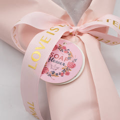Large Pink Roses Bouquet - Love is Eternal -  Gift Card