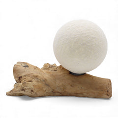 DriftGlow Lamp Cotton Luna Ivory Shade