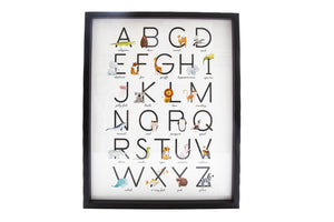 Baby Alphabet A-Z Animal Print Frame