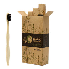 Bamboo Toothbrush - Charcoal Medium Soft