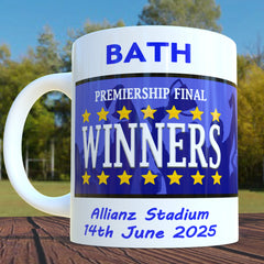 Bath Premiership Rugby Final Winners Mug - 2025 Champions Souvenir