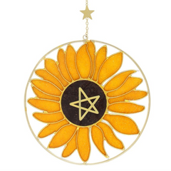 Bee Radiant Sunflower Suncatcher