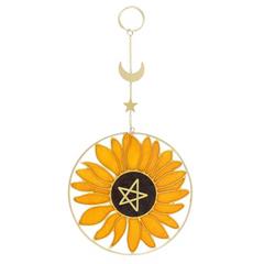 Bee Radiant Sunflower Suncatcher