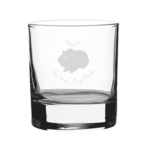 Best Guinea Pig Dad - Engraved Novelty Whisky Tumbler