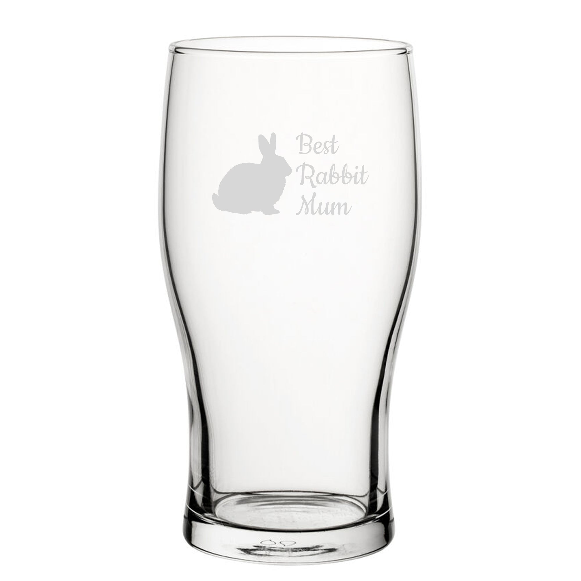 Best Rabbit Dad - Engraved Novelty Tulip Pint Glass