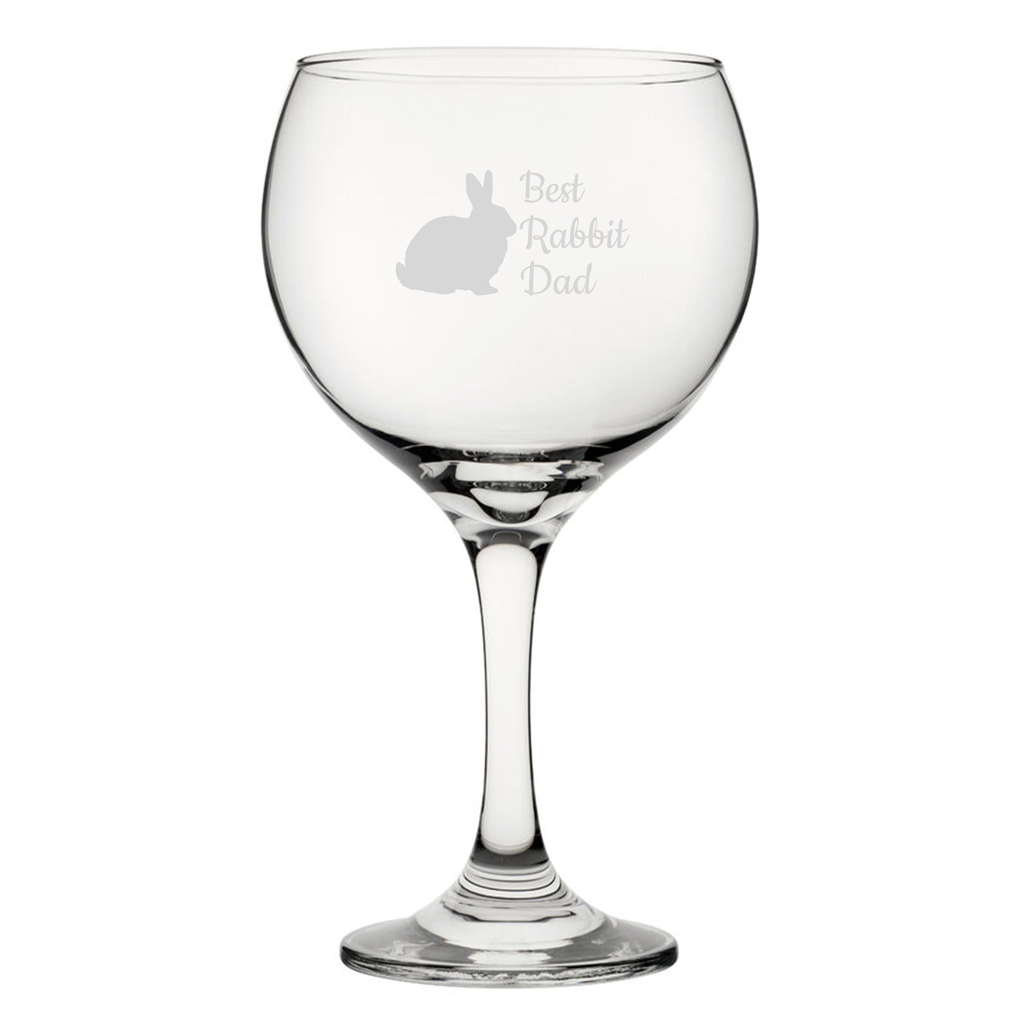 Best Rabbit Mum - Engraved Novelty Gin Balloon Cocktail Glass