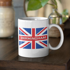Birmingham Mug UK British City Cup With Union Flag