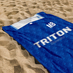 Birmingham Retro - 1993 Home Shirt - Personalised Lightweight, Microfibre Retro Beach Towel - 150cm x 75cm