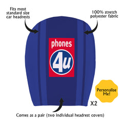 Birmingham Retro 2002 Home - Retro Football Shirt - Pack of 2 - Car Seat Headrest Covers