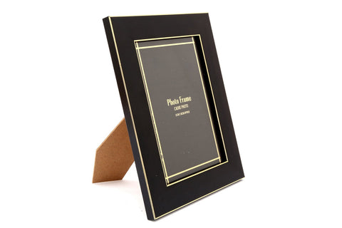 Black And Gold Edged Photo Frame 5x7 inch