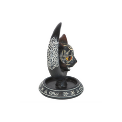 Black Cat Moon Backflow Incense Burner
