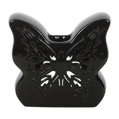 Black Cut-Out Butterfly Oil Burner