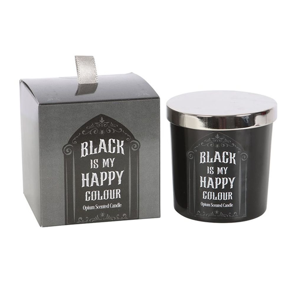 Black is My Happy Colour Opium Candle