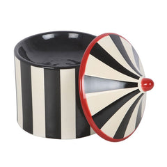 Black Striped Circus Tent Oil Burner