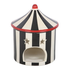 Black Striped Circus Tent Oil Burner