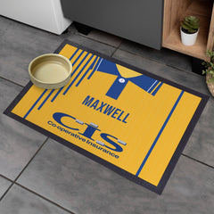 Blackburn 1990 Away Shirt - Personalised Retro Door Mat - 60cm x 40cm