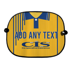 Blackburn 1990 Away Shirt - Personalised Retro Football Car Sun Shade - Set of 2