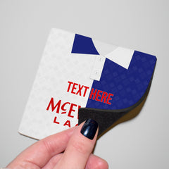 Blackburn 1992 Home Shirt - Personalised Drink Coaster - Square Or Circle