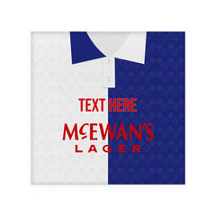 Blackburn 1992 Home Shirt - Personalised Drink Coaster - Square Or Circle