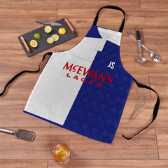 Blackburn - 1992 Home Shirt - Retro Football Novelty Water-Resistant, Lazer Cut (no fraying) Light Weight Adults Apron