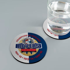 Blackburn Champions - Football Coaster - Square Or Circle
