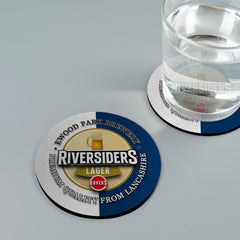 Blackburn Riversiders - Football Coaster - Square Or Circle