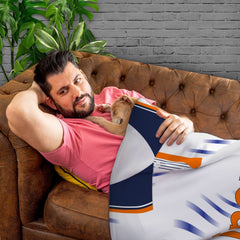 Blackpool - 1991 Away Shirt - Personalised Retro Fleece Blanket