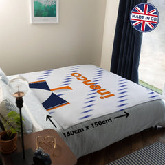 Blackpool - 1991 Away Shirt - Personalised Retro Fleece Blanket