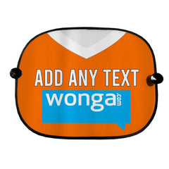 Blackpool 2010 Home Shirt - Personalised Retro Football Car Sun Shade - Set of 2