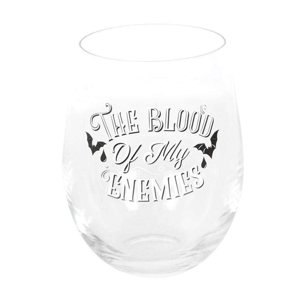 Blood Of My Enemies Stemless Wine Glass