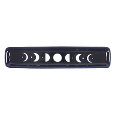 Blue Moon Phase Ceramic Incense Ash Catcher