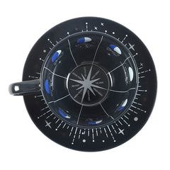 Blue Moon Phase Teacup and Saucer