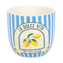 Blue Striped La Dolce Vita Plant Pot