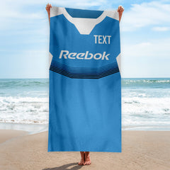 Bolton 2004 Away Shirt - Personalised Lightweight, Microfibre Retro Beach Towel - 150cm x 75cm
