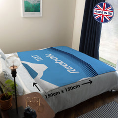 Bolton 2004 Away Shirt - Personalised Retro Fleece Blanket 150cm X 150cm
