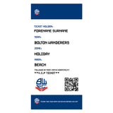 Bolton Wanderers Beach Towel (Personalised Fans Ticket Design)